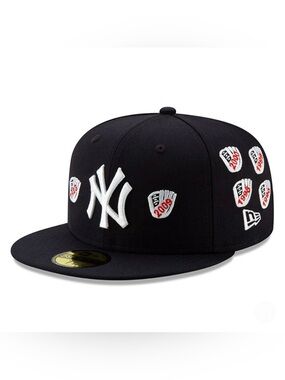 NEW ERA X SPIKE LEE - New York Yankees Champion Gloves 59FIFTY Fitted Cap - Navy